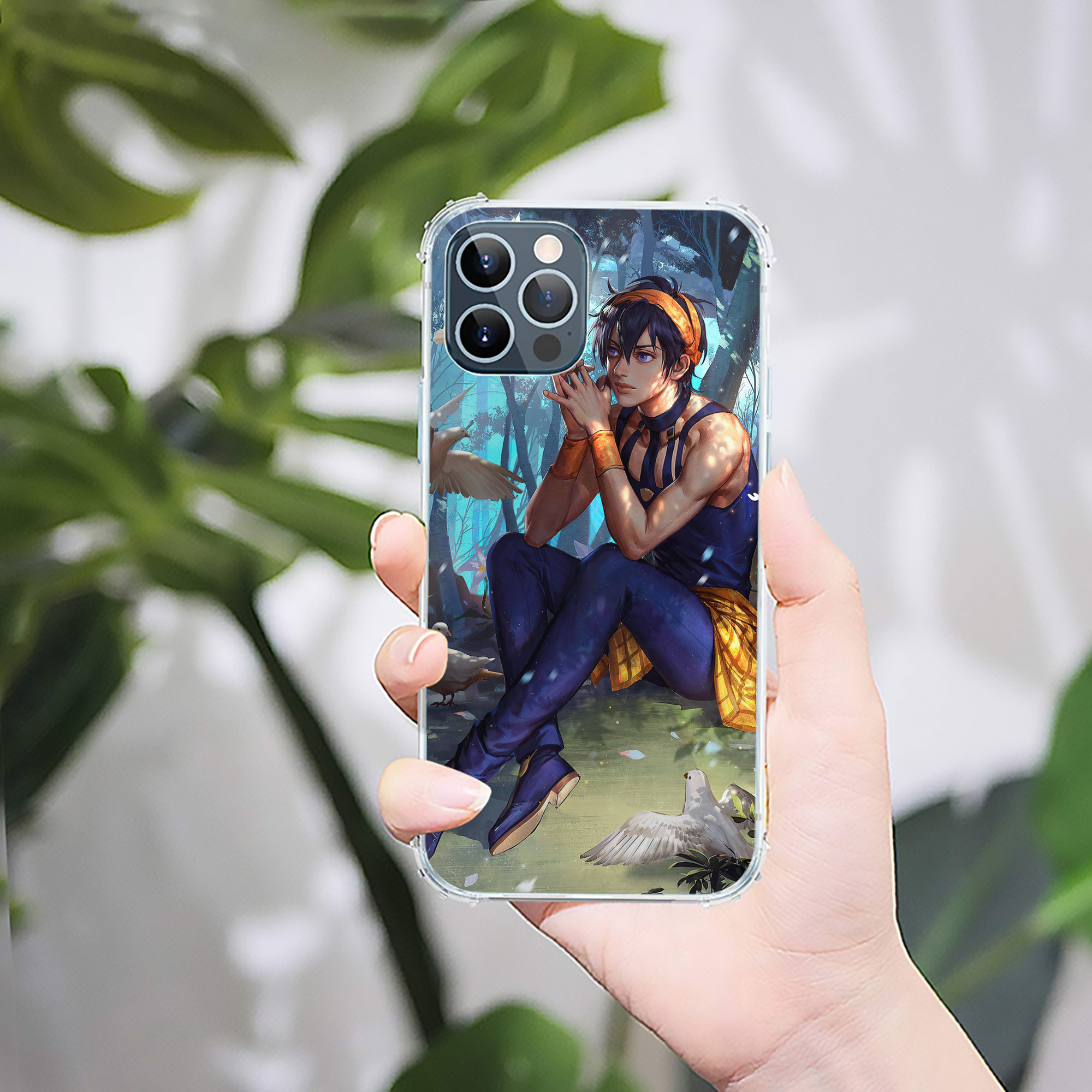 （画像用） ジョジョの奇妙な冒険 JoJo's Bizarre Adventure 【iPhone 12シリーズ対応】透明スマホケース（クリアソフトケース）